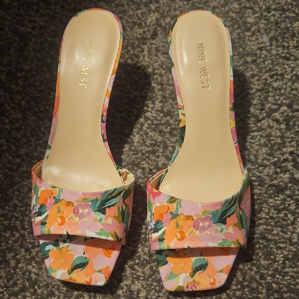 Nine West Women's Floral Kitten Heels - Multicolor